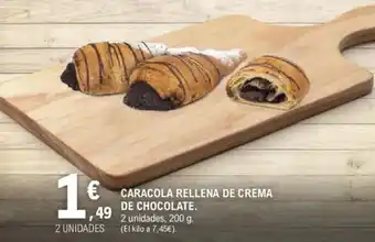 E.Leclerc CARACOLA RELLENA DE CREMA DE CHOCOLATE oferta