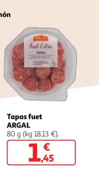 Alcampo Argal Tapas fuet 80g oferta
