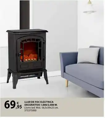 Fes Més Llar de foc elèctrica decorativa 1.000/2.000w oferta