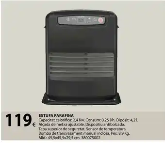 Estufa parafina