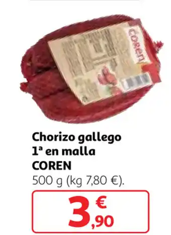 Alcampo Coren Chorizo gallego 1 en malla 500g oferta