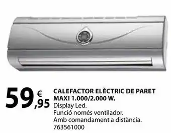 Fes Més Calefactor elèctric de paret oferta