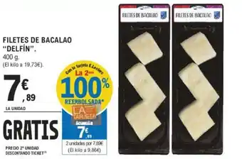 E.Leclerc FILETES DE BACALAO "DELFÍN" oferta