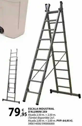 Escala industrial d'alumini 2x9
