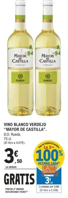 E.Leclerc VINO BLANCO VERDEJO "MAYOR DE CASTILLA" oferta