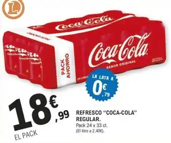 E.Leclerc 99 REFRESCO "COCA-COLA" REGULAR oferta