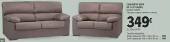 E.Leclerc CONJUNTO SOFÁ DE 3+2 PLAZAS. oferta