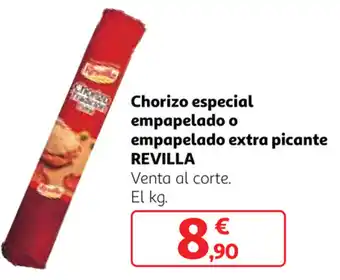 Alcampo Revilla Chorizo especial empapelado o empapelado extra picante oferta