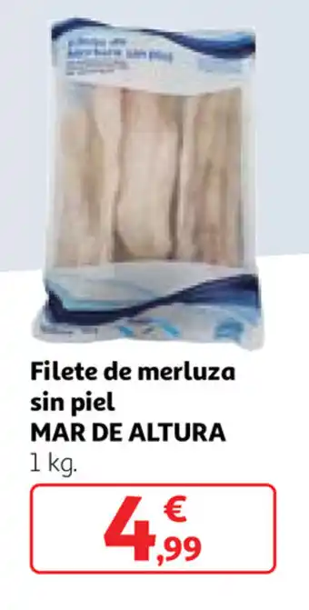 Alcampo Mar De Altura Filete de merluza sin piel 1 kg oferta