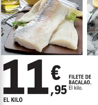 E.Leclerc FILETE DE BACALAO. oferta