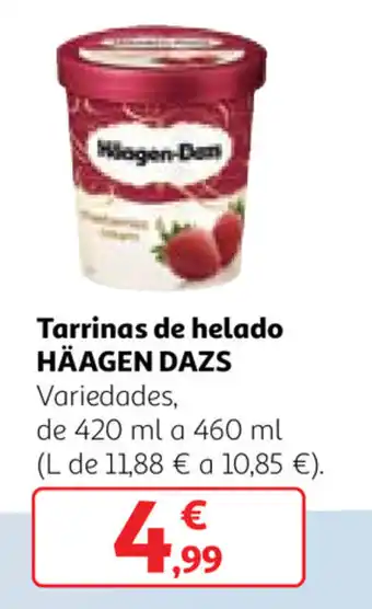 Alcampo Häagen Dazs Tarrinas de helado de 420 ml o 460 ml oferta