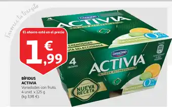 Alcampo Bífidus Activia 4 unid. x 125 g oferta