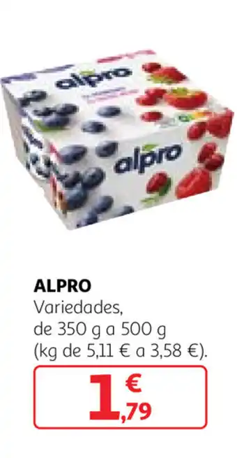 Alcampo Alpro 350 g a 500g oferta