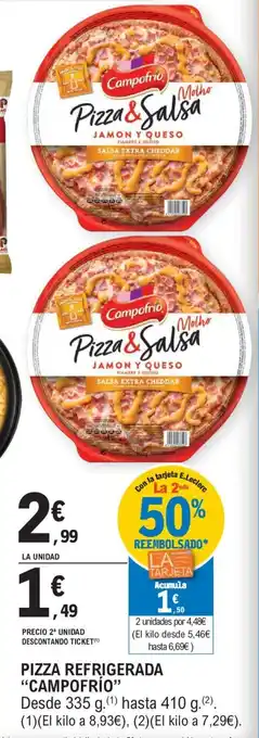 E.Leclerc PIZZA REFRIGERADA "CAMPOFRÍO" oferta