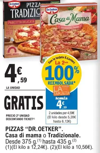E.Leclerc PIZZAS "DR.OETKER". oferta