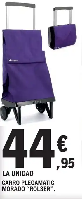 E.Leclerc CARRO PLEGAMATIC MORADO "ROLSER". oferta
