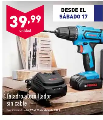 ALDI Taladro atornillador sin cable oferta