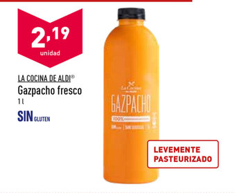 ALDI La Cocina De Aldi Gazpacho fresco 1L oferta