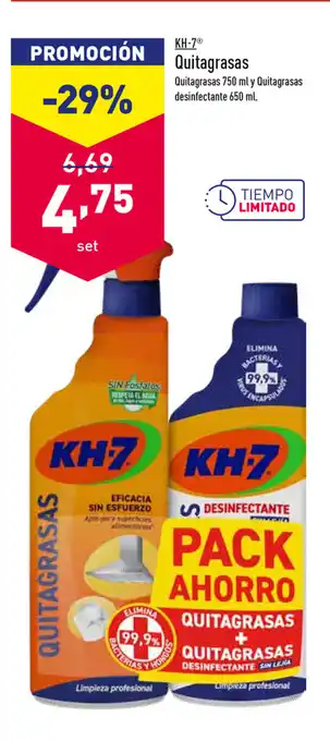 ALDI KH-7 Quitagrasas 750 ml y Quitagrasas desinfectante 650ml oferta