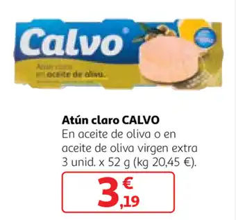 Alcampo Calvo Atun claro 3 uni x 52g oferta