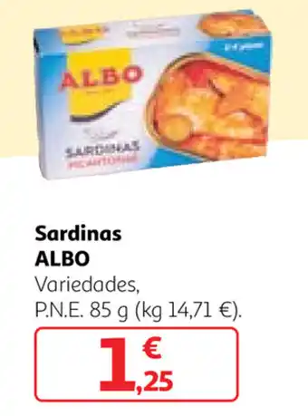 Alcampo Albo Sardinas 85g oferta