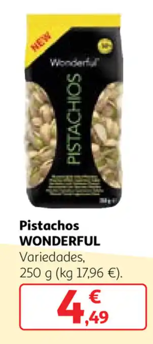 Alcampo Wonderful Pistachos 250g oferta