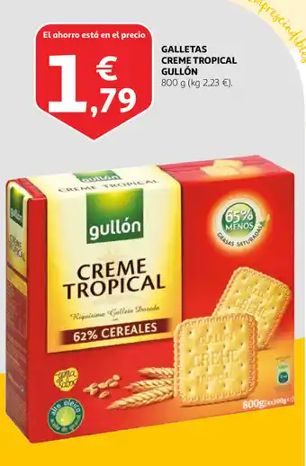 Alcampo Gullón Galletas Creme Tropical 800g oferta