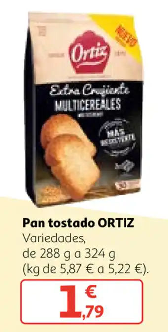 Alcampo Ortiz Pan Tostado 324g oferta