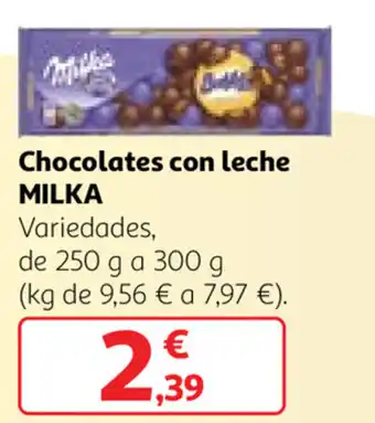 Alcampo Milka Chocolates con leche 250g oferta