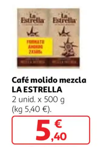 Alcampo La Estrella Café molido mezcla 2 x 500g oferta