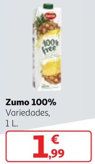 Alcampo Zumo 100% 1l oferta