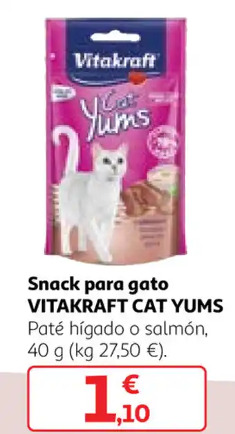 Alcampo Vitakraft Cat yums Snack para gato 40g oferta