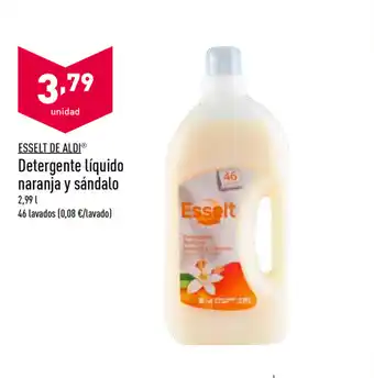 ALDI Esselt De Aldi Detergente líquido naranja y sándalo 2.99L oferta