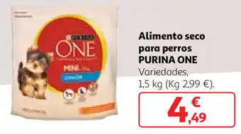 Alcampo Purina One alimento seco para perros 1,5kg oferta