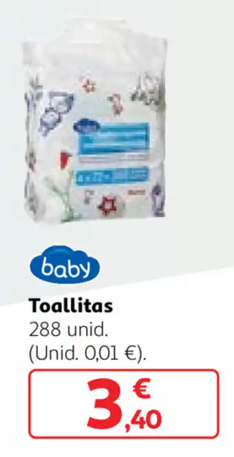 Alcampo Toallitas 288 unid oferta