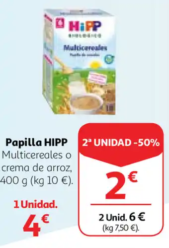 Alcampo Hipp Papilla 400g oferta