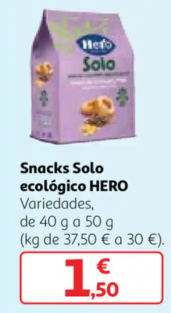 Alcampo Hero Snacks Solo ecológico 50g oferta