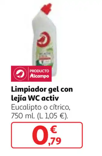 Alcampo WC Activ Limpiador gel con lejia 750ml oferta