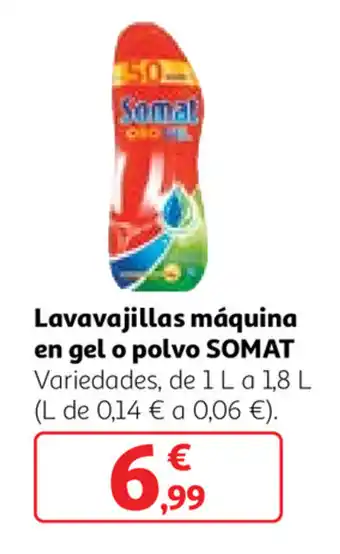 Alcampo Somat Lavavajillas máquina en gel o polvo oferta