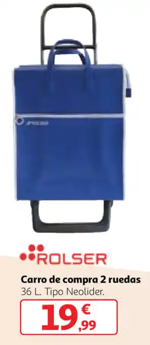 Alcampo Carro de compra 2 ruedas oferta
