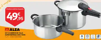 Alcampo Alza Set 2 Cuerpos de olla oferta