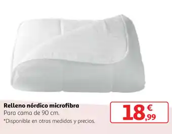 Alcampo Relleno nórdico microfibra 90cm oferta