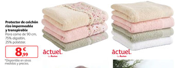 Alcampo Protector De Colchon rizo impermeable y transpirable oferta
