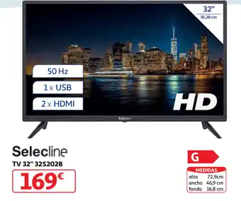Alcampo Selecline TV 32" 32S202B oferta