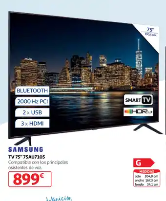 Alcampo Samsung TV 75" 75Au7105 oferta