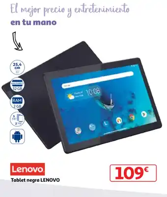 Alcampo Lenovo Tablet negra oferta