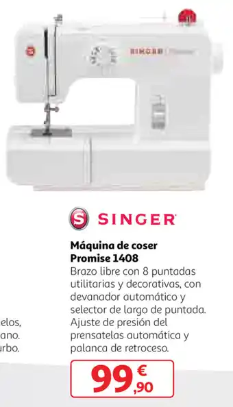 Alcampo Singer Máquina de coser Promise 1408 oferta