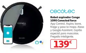 Alcampo Cecotec Robot aspirador Conga 1090 Conected force oferta