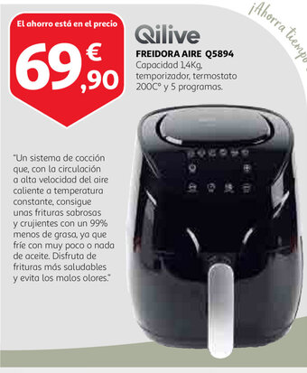 Alcampo Qilive Freidora Aire Q5894 oferta