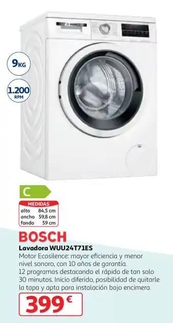 Alcampo Bosch Lavadora WUU24T71ES oferta